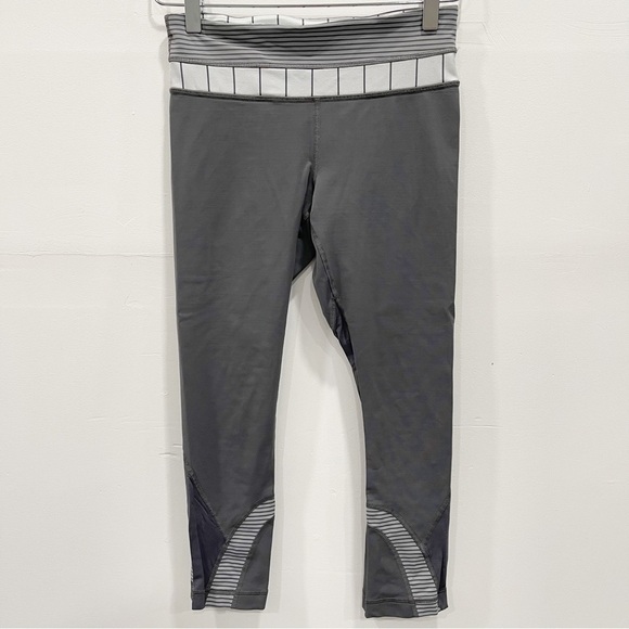 lululemon athletica Pants - Lululemon Run Inspire Crop II Legging Grey Luxtreme